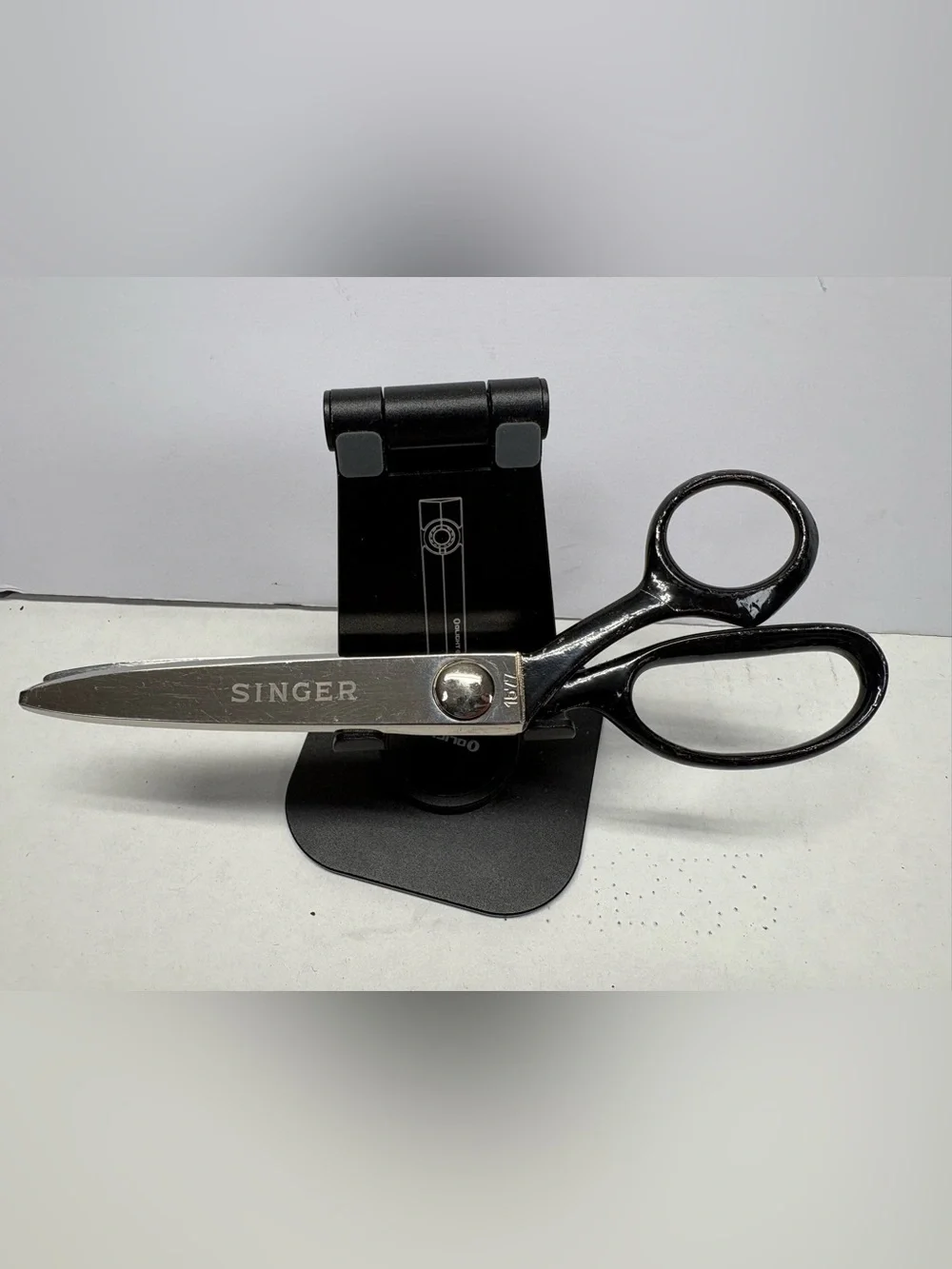Vintage Singer Pinking Shears 1577 Black Handle Made In Brazil